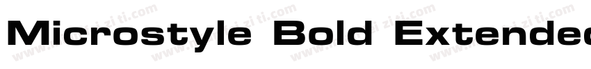 Microstyle Bold Extended ATT字体转换